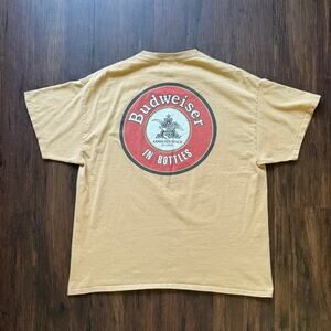 PacSun Budweiser Graphic T-Shirt Tan Beer Logo Men’s Large